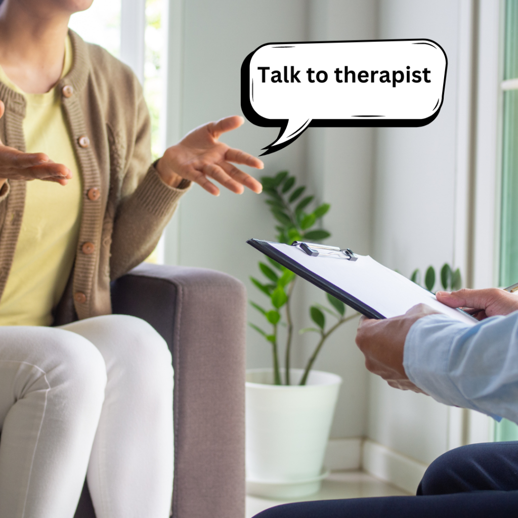 talk to therapist